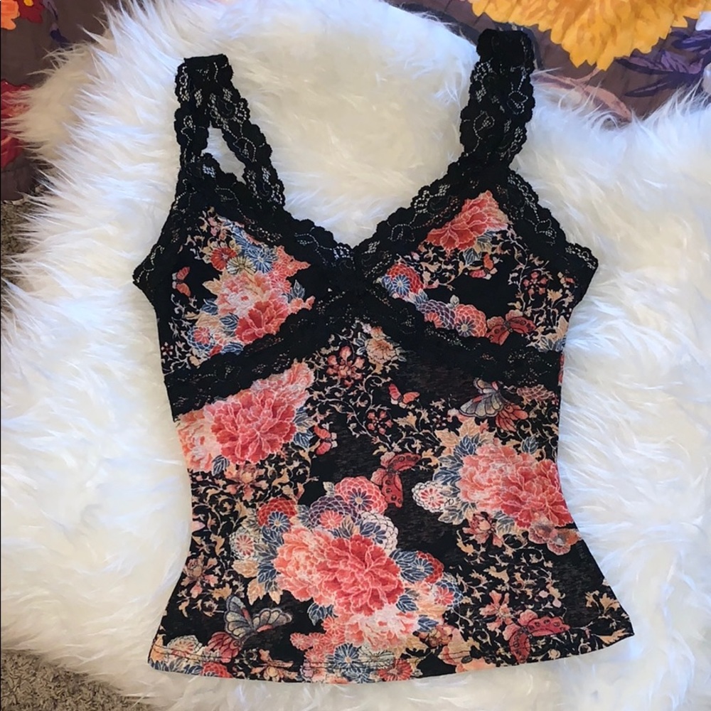 Shameless floral lace top